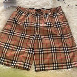 Boys Burberry swim trunks size 14Y